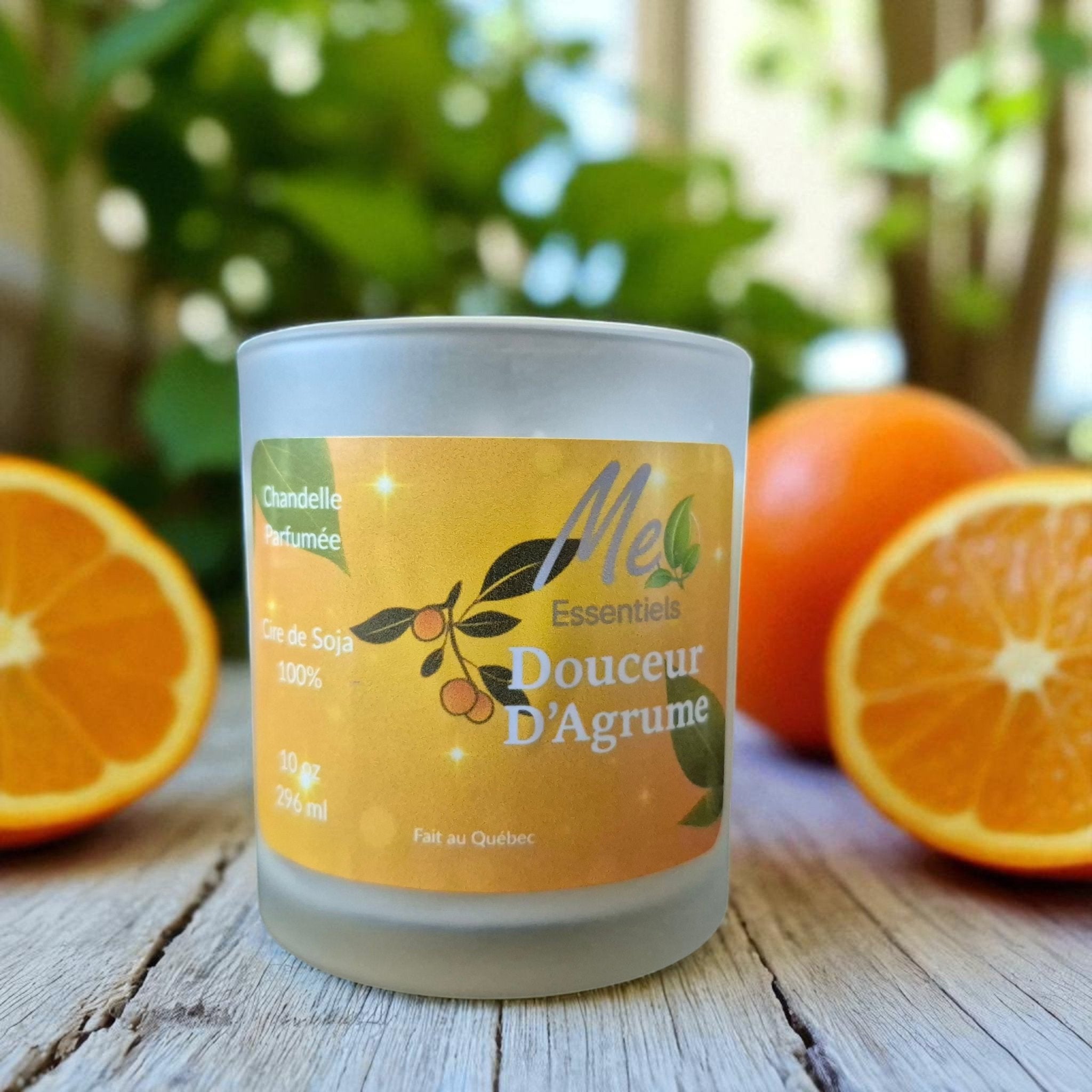 Douceur d'Agrume - Chandelle 10 OZ - Me Essentiels