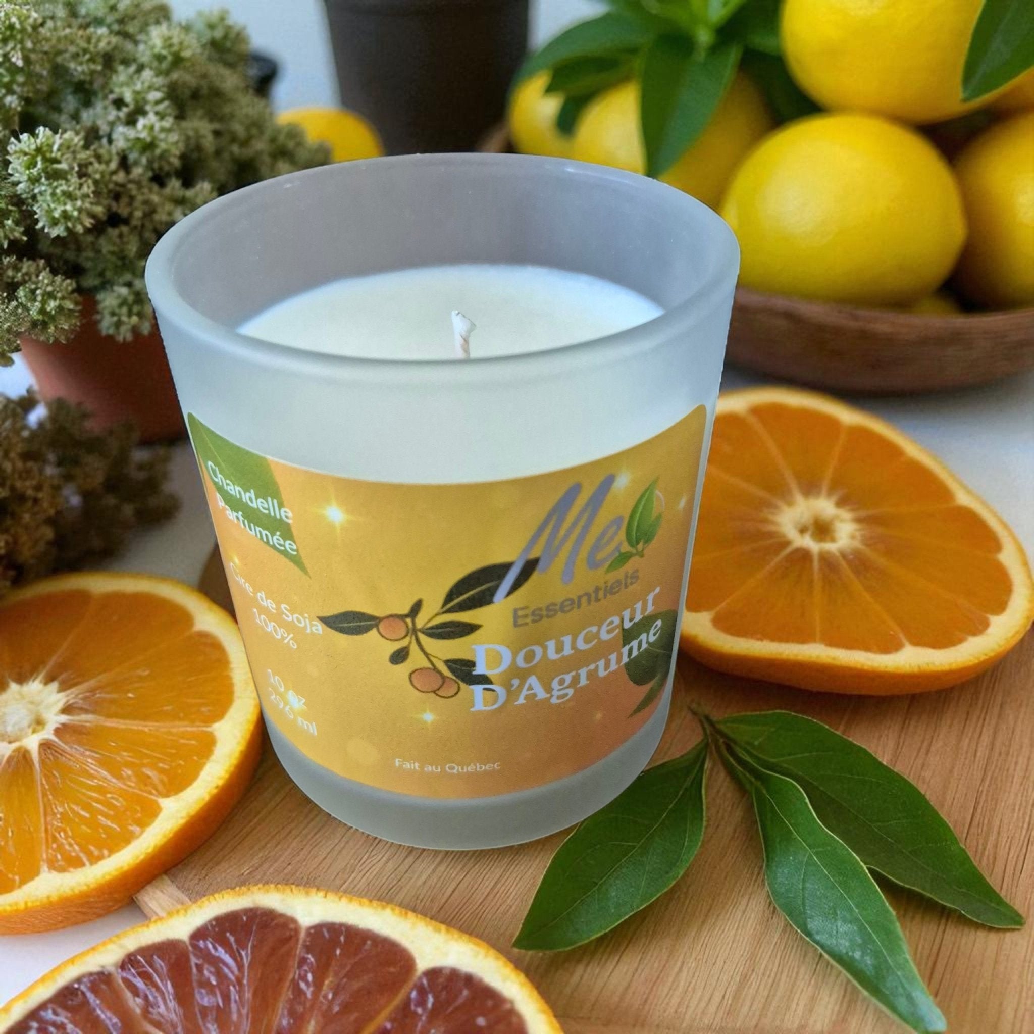 Douceur d'Agrume - Chandelle 10 OZ - Me Essentiels