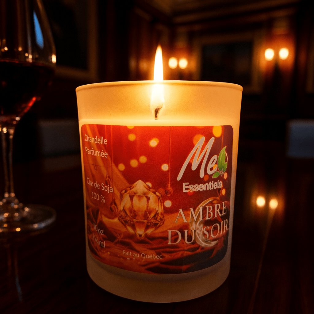 Ambre du Soir - Chandelle 10 oz - Me Essentiels