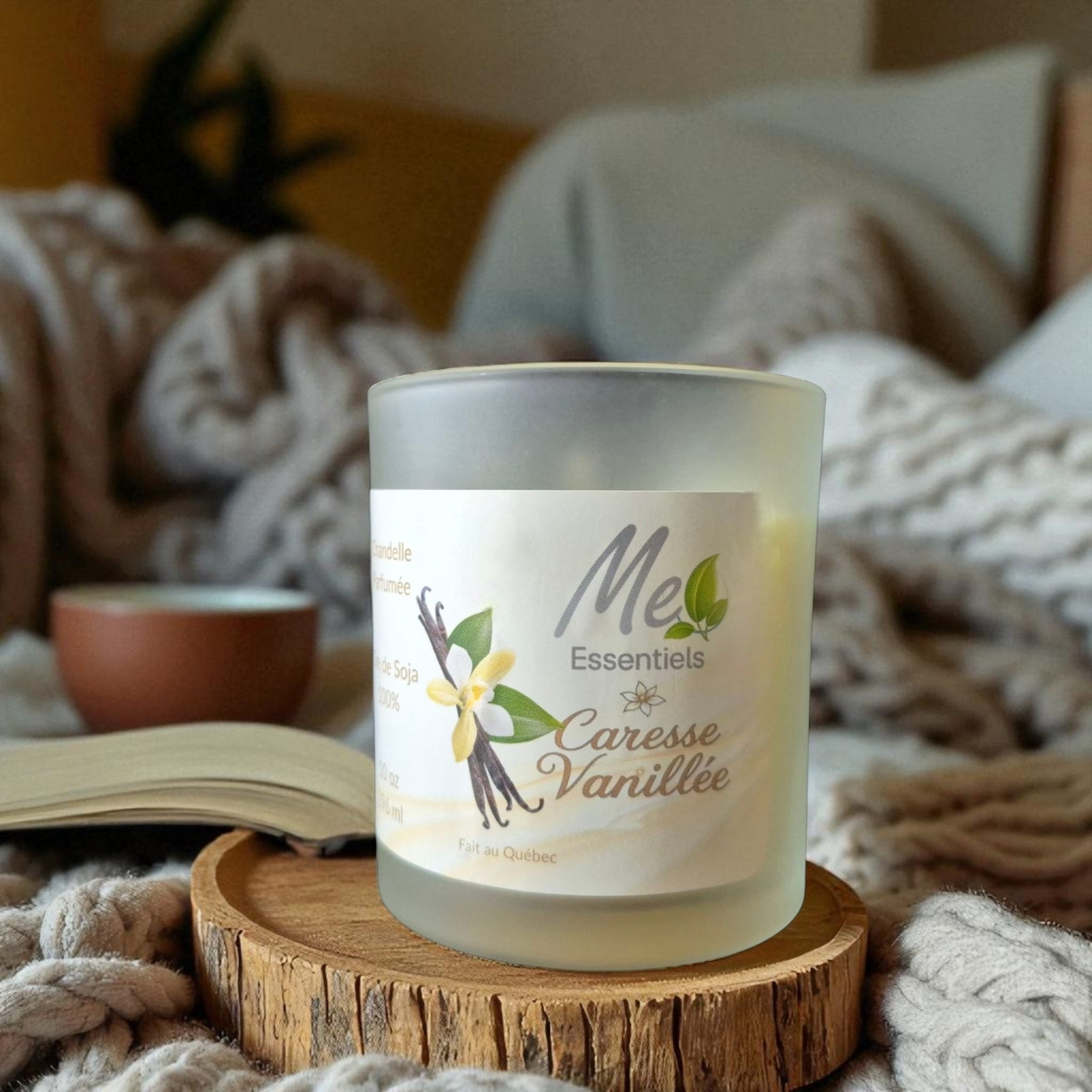Caresse Vanillée - Chandelle 10 oz - Me Essentiels
