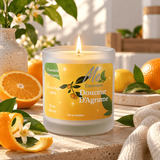 Douceur d'Agrume - Chandelle 10 OZ - Me Essentiels