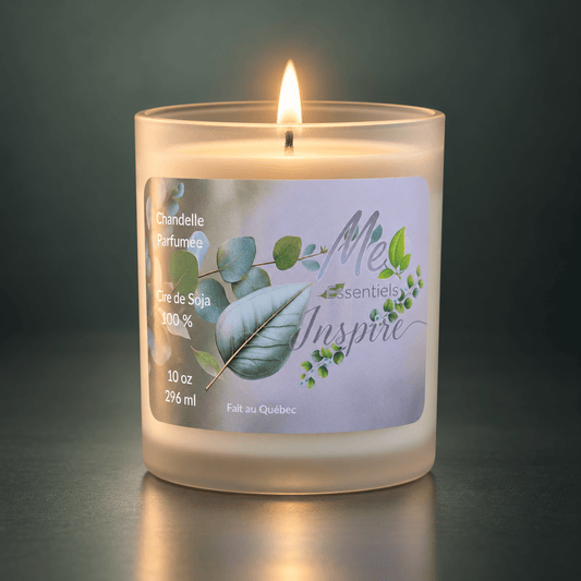 Inspire - Chandelle 10 oz - Fragrance Eucalyptus - Me Essentiels