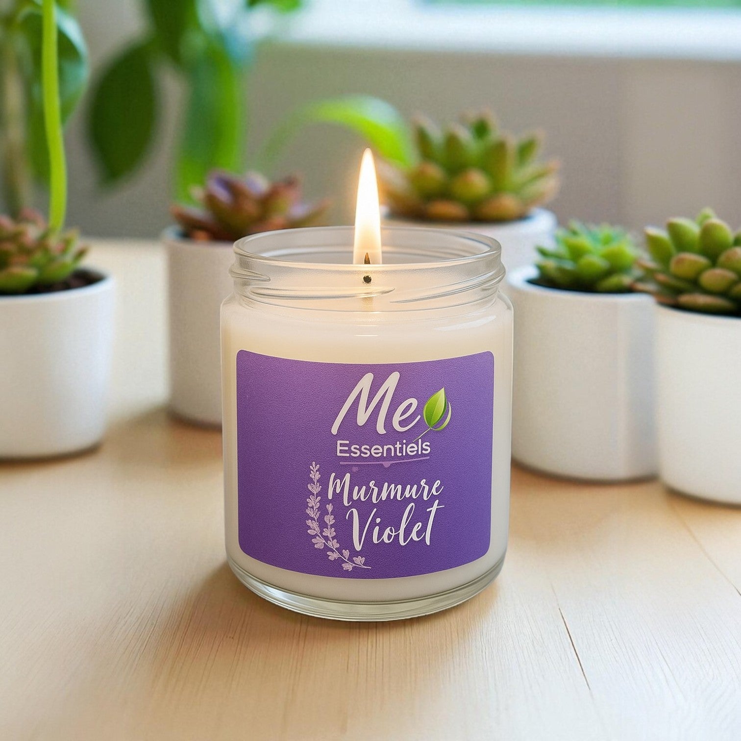 Murmure violet - Chandelle 4 oz - Me Essentiels