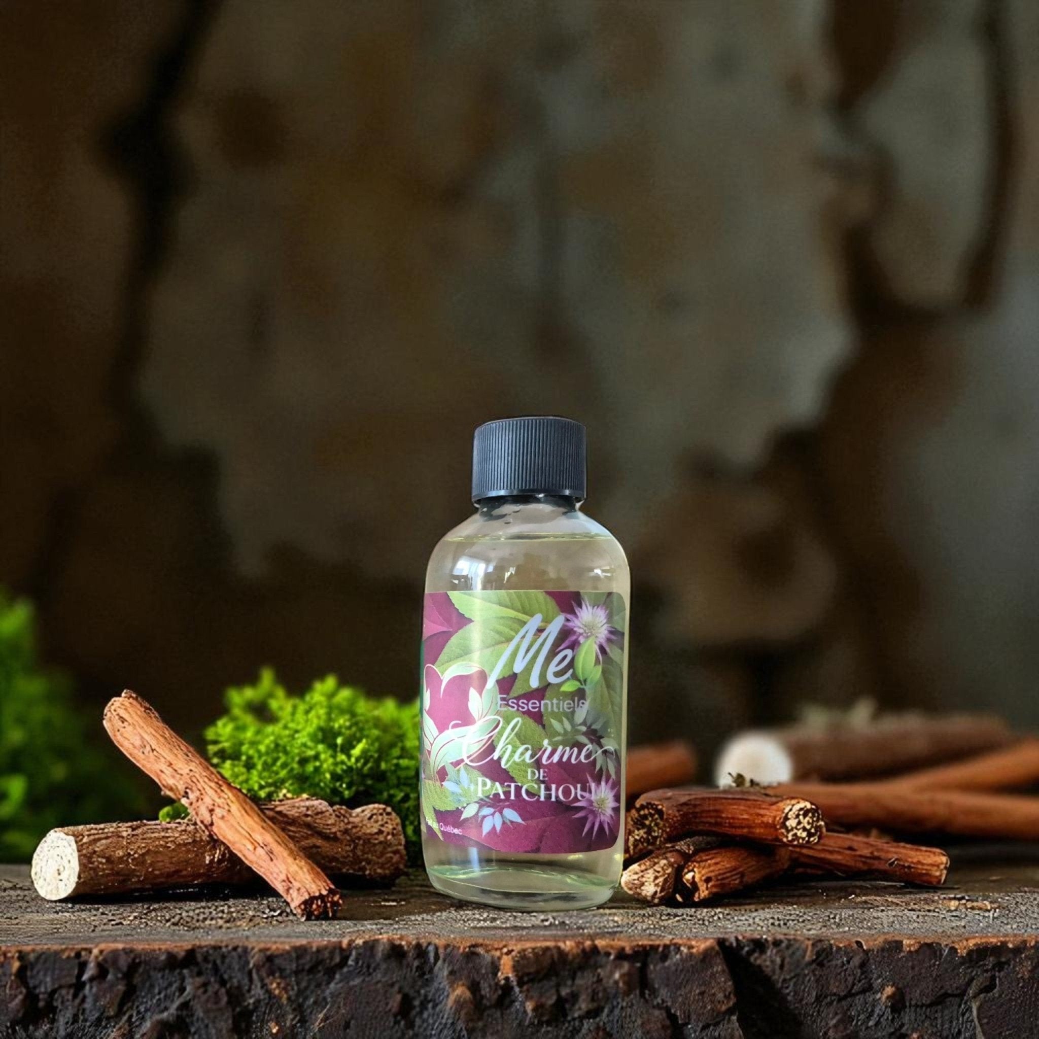 Charme de Patchouli - Huile à Diffuseurs à Roseaux 120ml - Me Essentiels