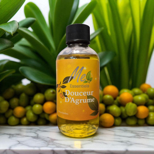 Douceur d'Agrume - Huile à Diffuseurs à Roseaux - Me Essentiels