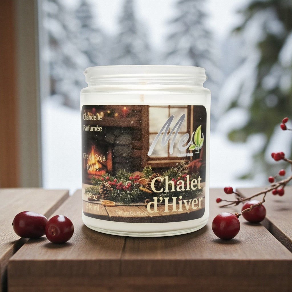 Chalet d'Hiver - Chandelle 8 0z - Me Essentiels