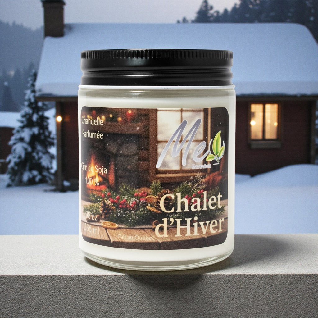 Chalet d'Hiver - Chandelle 8 0z - Me Essentiels