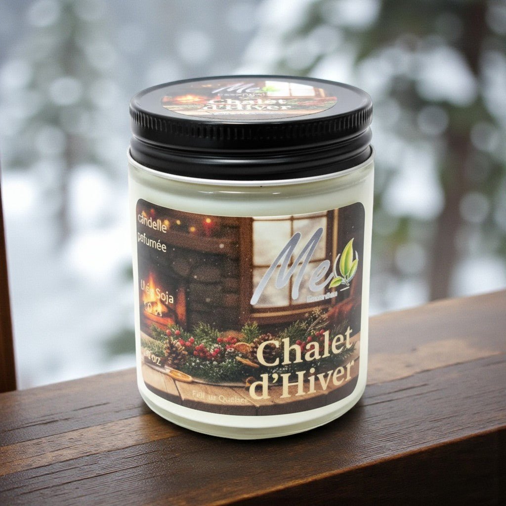 Chalet d'Hiver - Chandelle 8 0z - Me Essentiels