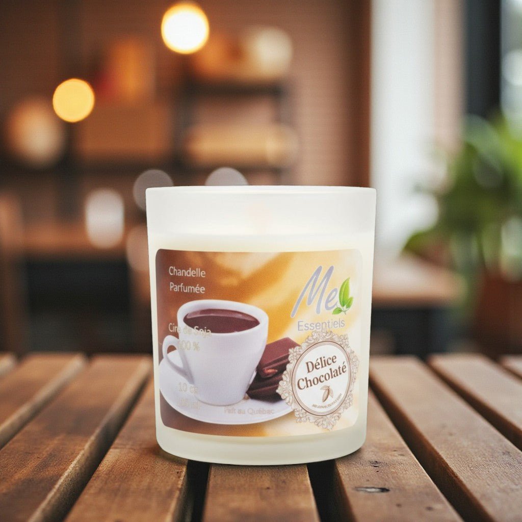 Délice Chocolaté - Chandelle 10oz - Me Essentiels