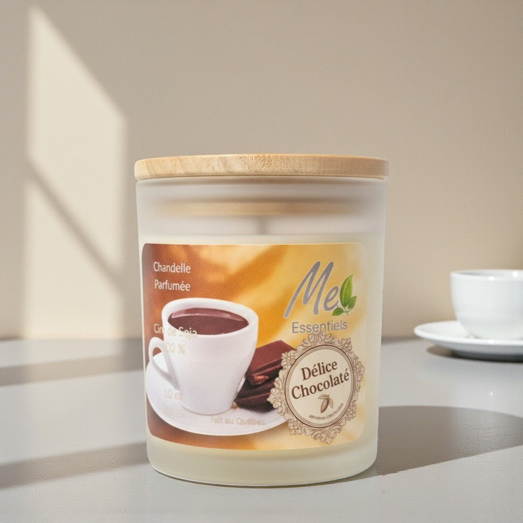 Délice Chocolaté - Chandelle 10oz - Me Essentiels