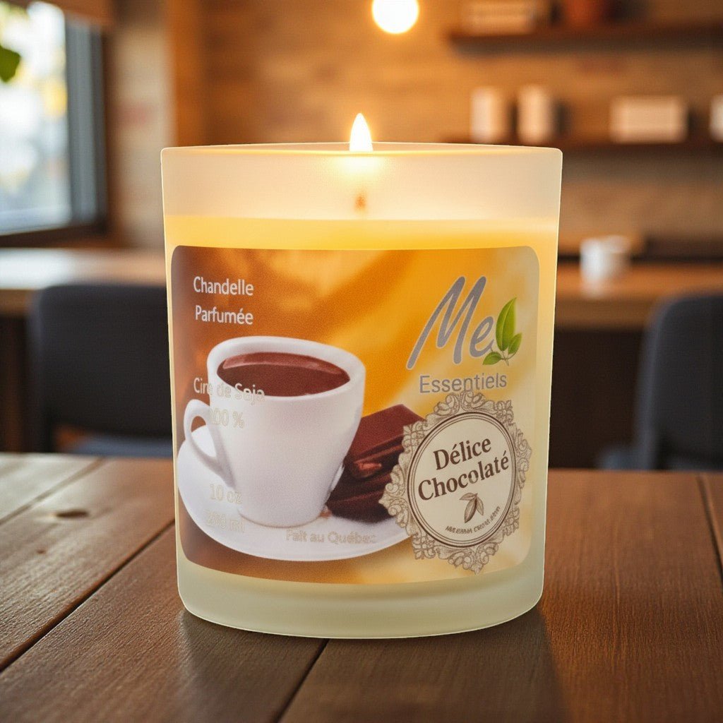 Délice Chocolaté - Chandelle 10oz - Me Essentiels