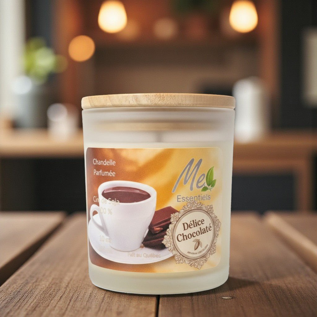 Délice Chocolaté - Chandelle 10oz - Me Essentiels