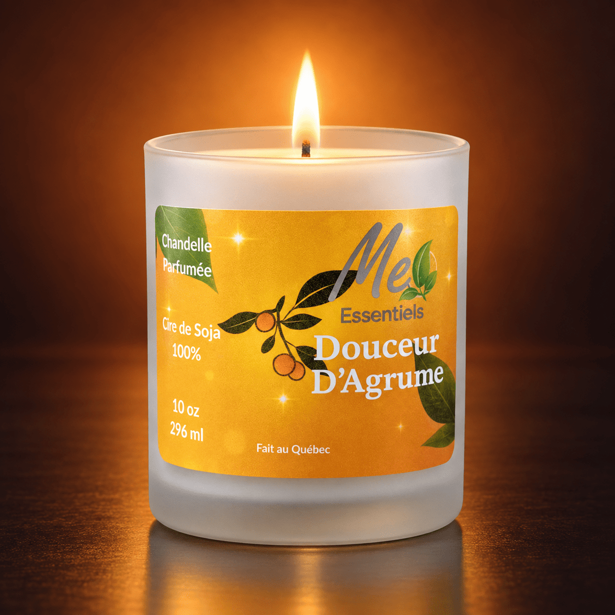 Douceur d'Agrume - Chandelle 10 OZ - Me Essentiels
