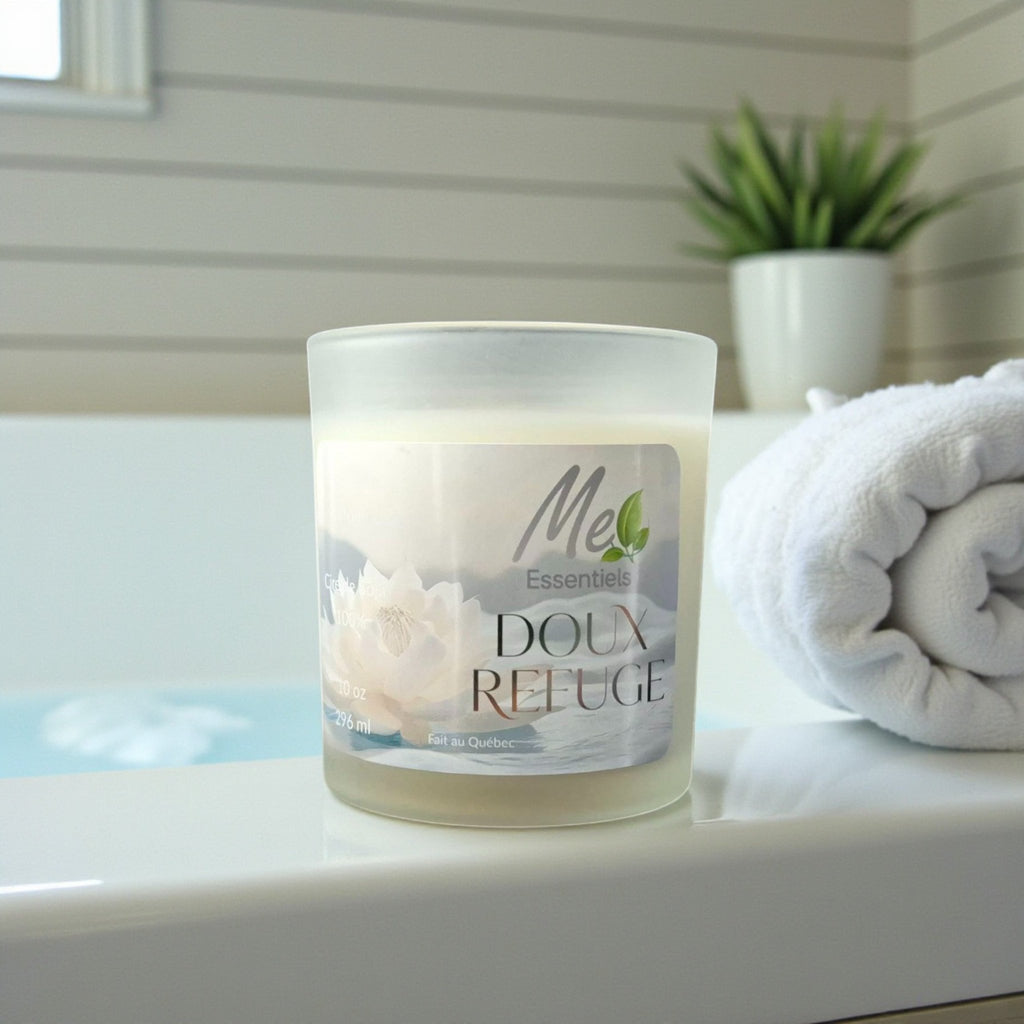 Doux Refuge - Chandelle 10 oz - Me Essentiels