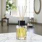 Flacon Diffuseur en Verre Diamant avec 6 Bâtonnets Naturels - Bouchon Bois Noir - Me Essentiels