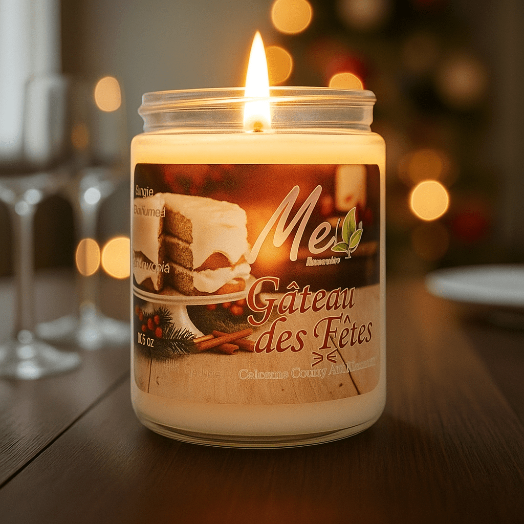 Gâteau des Fêtes - Chandelles 08 oz - Me Essentiels