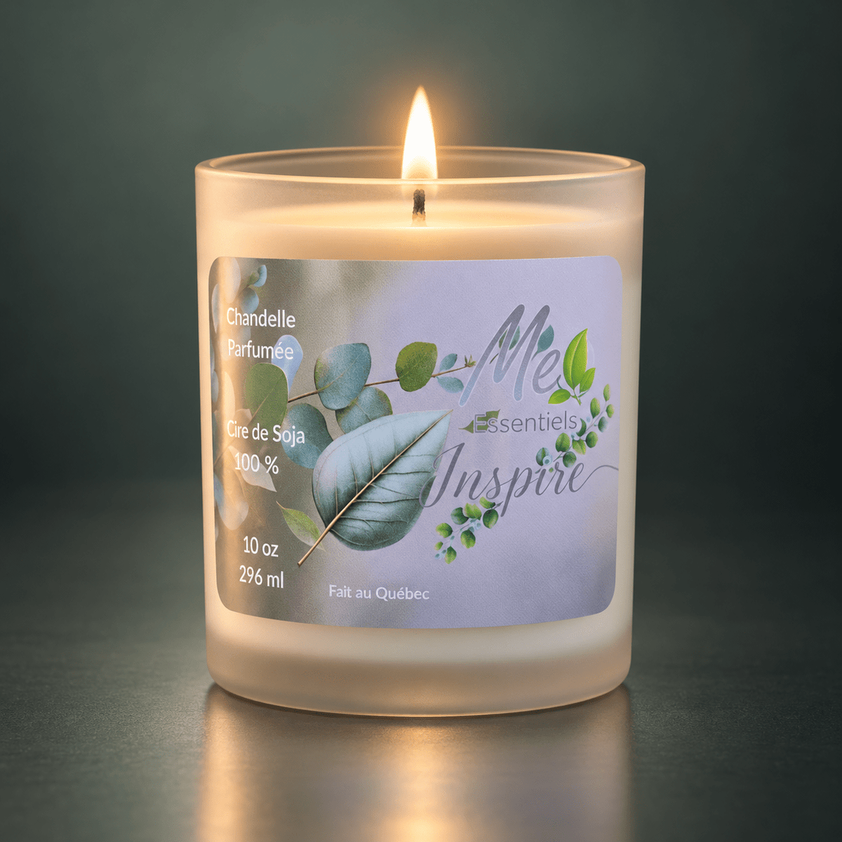 Inspire - Chandelle 10 oz - Fragrance Eucalyptus - Me Essentiels