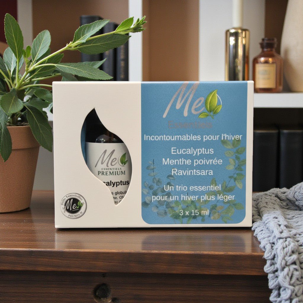 L’Incontournable pour l’hiver – Trio d’huiles essentielles (3 x 15 ml) - Me Essentiels