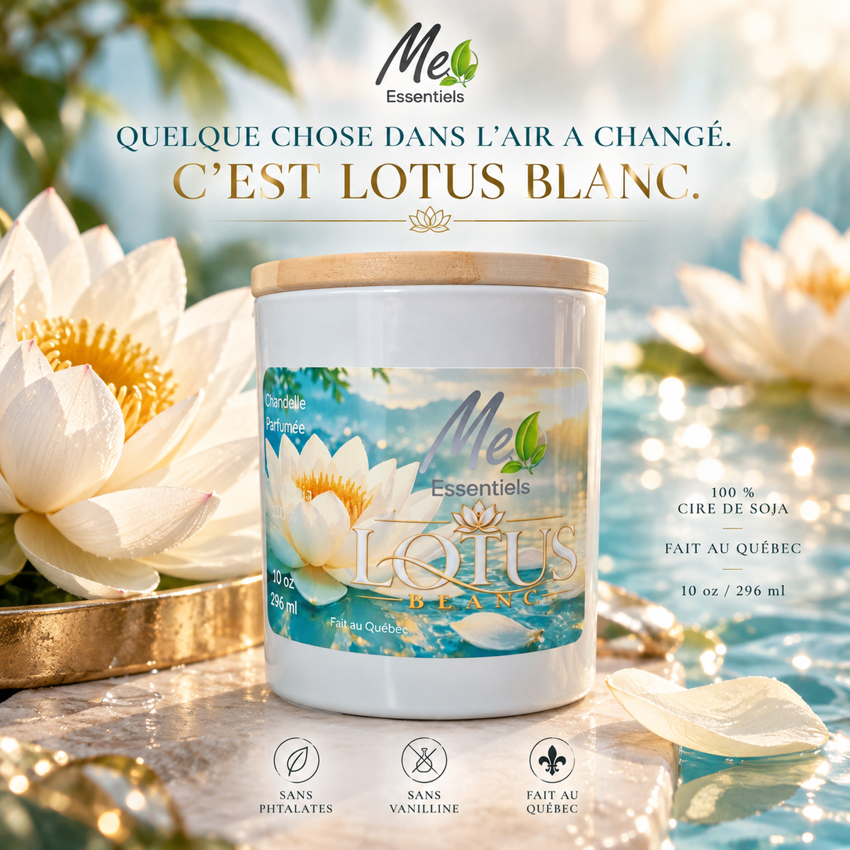 LOTUS BLANC - Quelque chose dans l’air a changé. C’est Lotus Blanc. - Me Essentiels