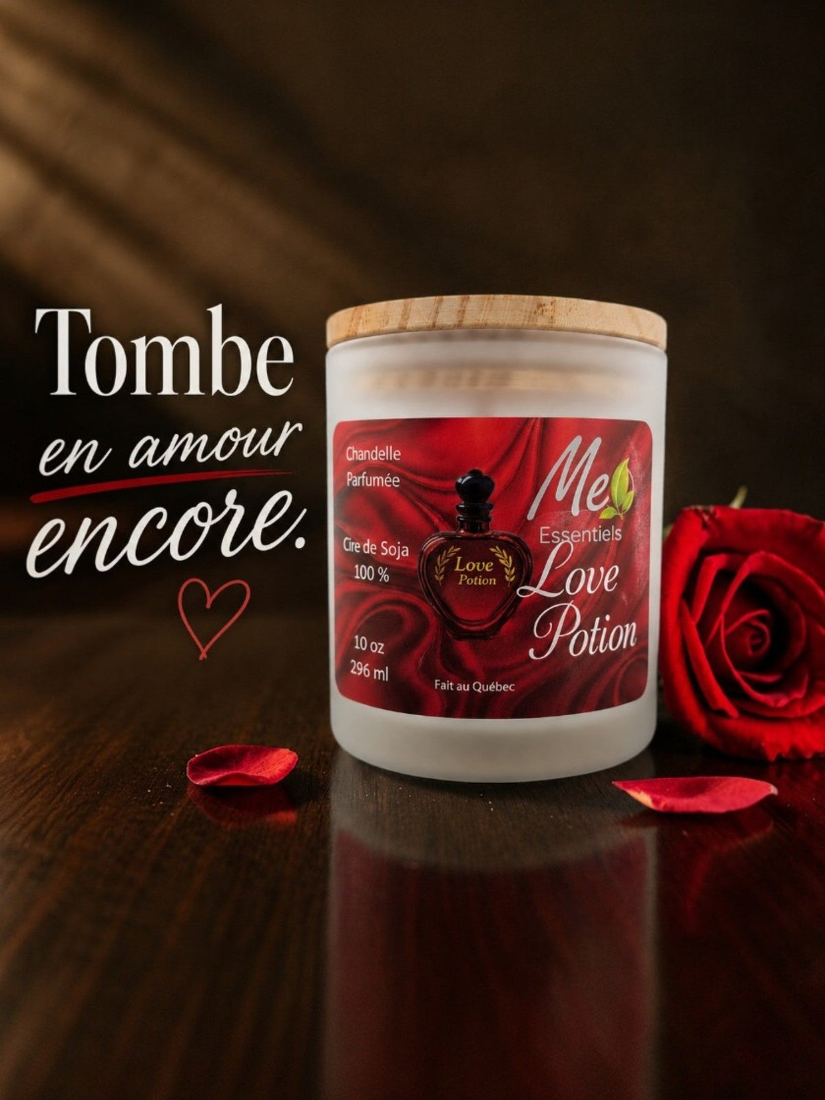 Love Potion - Chandelle 10 oz - Tombe en amour encore - Me Essentiels