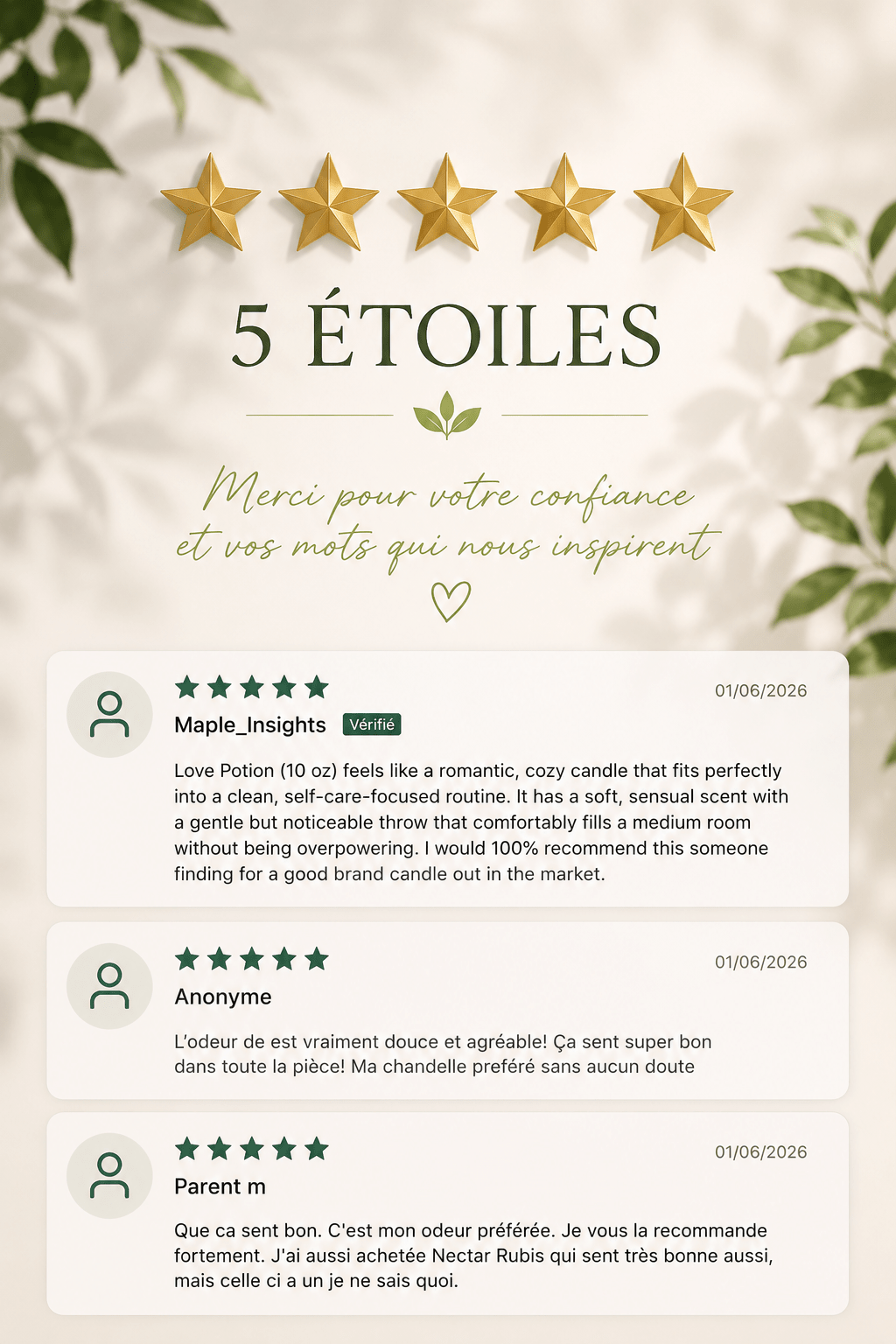 Love Potion - Chandelle 10 oz - Tombe en amour encore - Me Essentiels