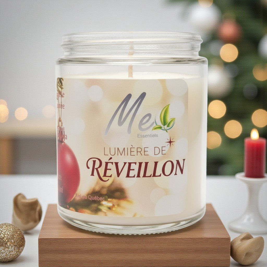Lumière de Réveillon - Chandelle magie des fêtes 8oz - Me Essentiels