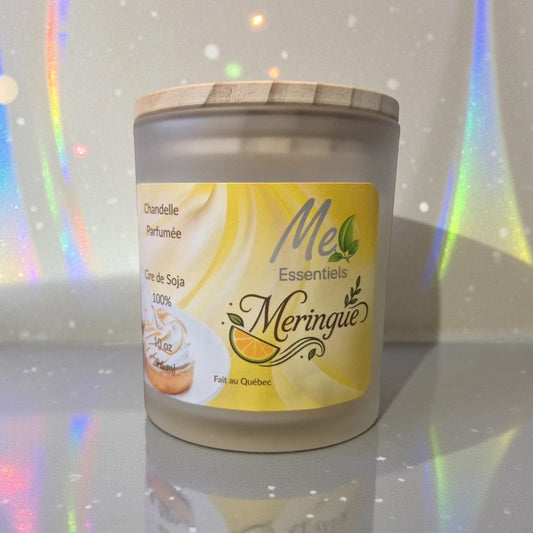 Meringue - Chandelle 10 oz - Me Essentiels - CHANDELLE DE SOJA