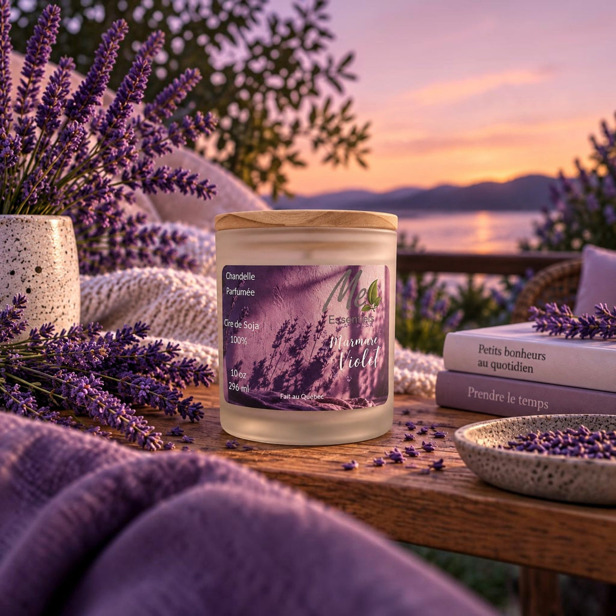 Murmure Violet - Chandelle 10 oz - Me Essentiels