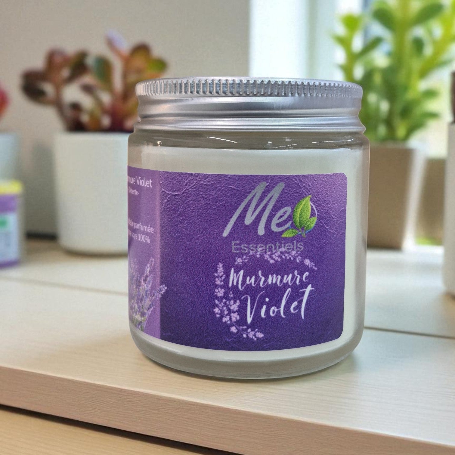 Murmure violet - Chandelle 4 oz - Me Essentiels