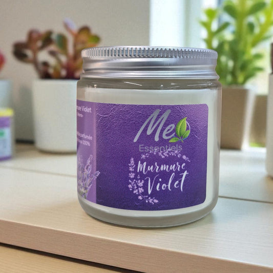 Murmure violet - Chandelle 4 oz - Me Essentiels