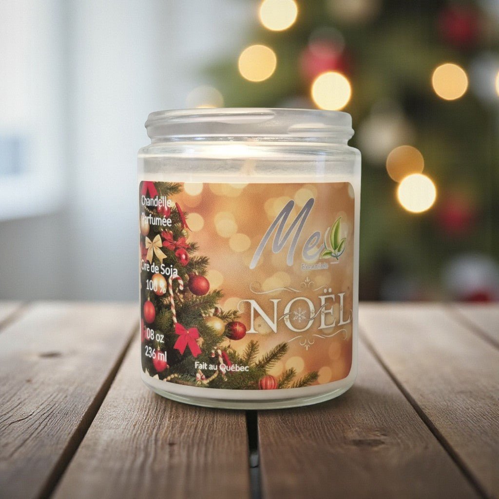 NOËL – Chandelle Parfumée Fait à la Main 8 oz - Me Essentiels
