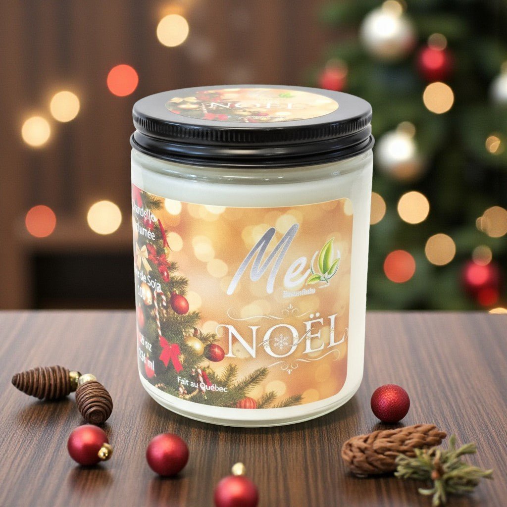 NOËL – Chandelle Parfumée Fait à la Main 8 oz - Me Essentiels