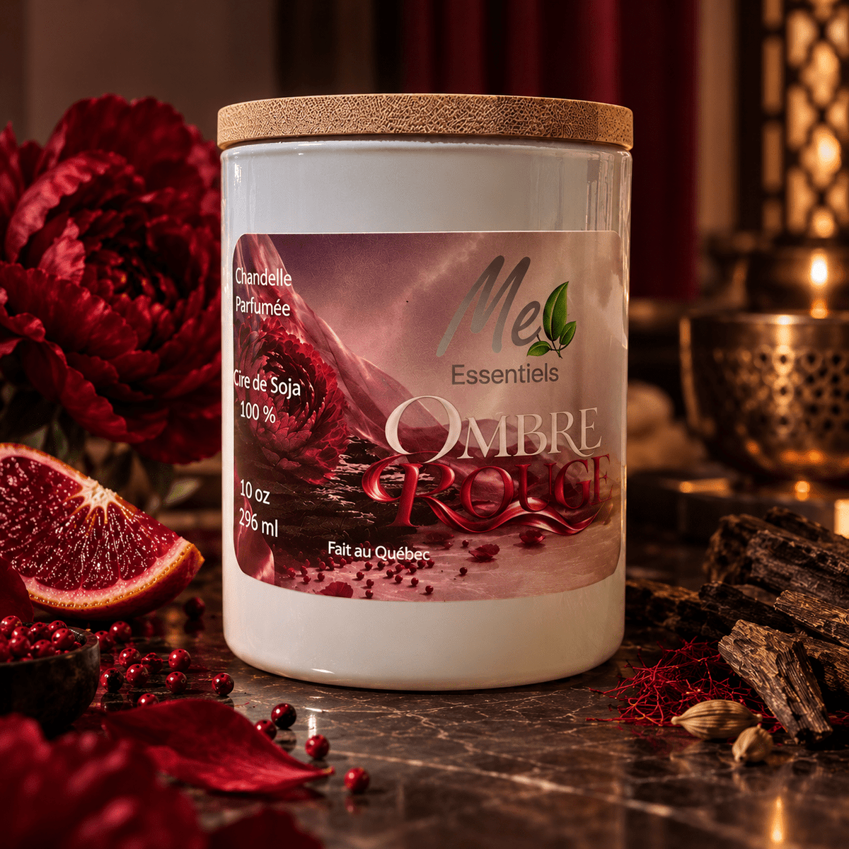 OMBRE ROUGE — Des fleurs rouges. Des bois sombres. Et entre les deux, quelque chose d’irrésistible. - Me Essentiels