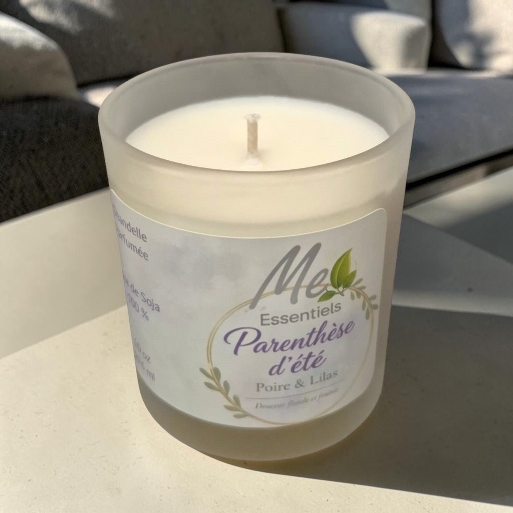 Parenthèse d’été – Chandelle 10 oz poire & lilas - Me Essentiels