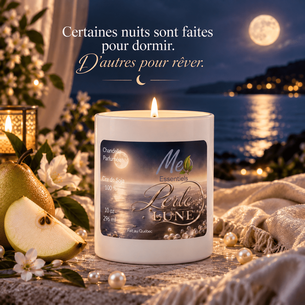 Perle de Lune — Certaines nuits sont faites pour dormir. D’autres pour rêver. - Me Essentiels