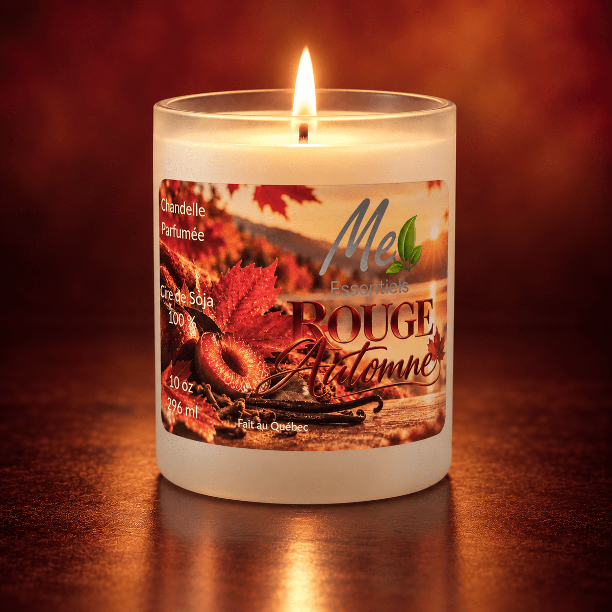 ROUGE AUTOMNE Chandelle parfumée 10 oz — Édition éphémère - Me Essentiels