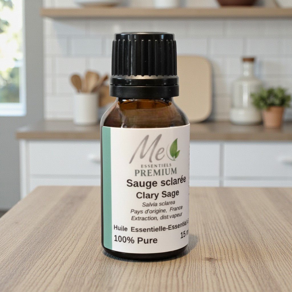 Sauge sclarée - Huile essentielle - 15 ml - Me Essentiels