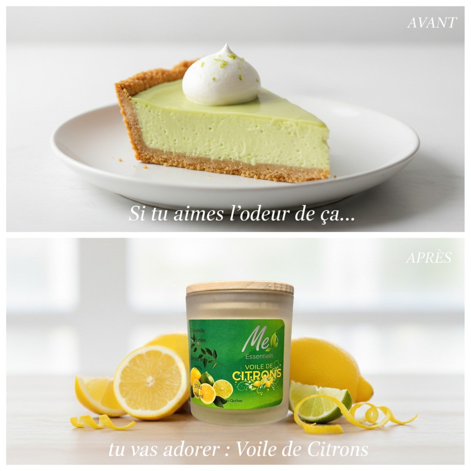 Voile de Citron - Chandelle 10 oz - Me Essentiels